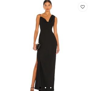 X REVOLVE Arial Gown in Black Amanda Uprichard